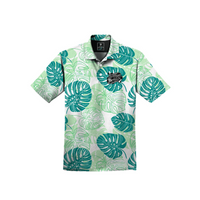 Guåhan Soldier Men’s “Monstera Greens” 3-Button Polo