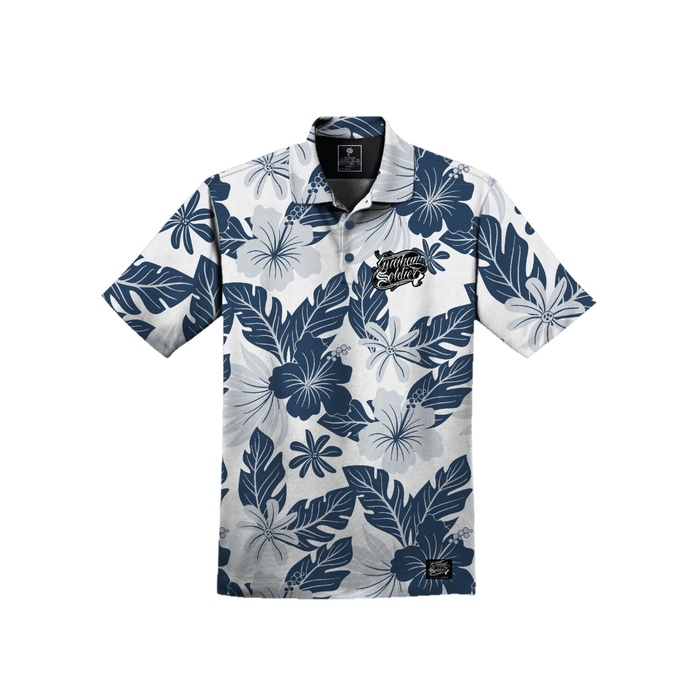 Guåhan Soldier Men’s “Hibiscus” 3-Button Polo