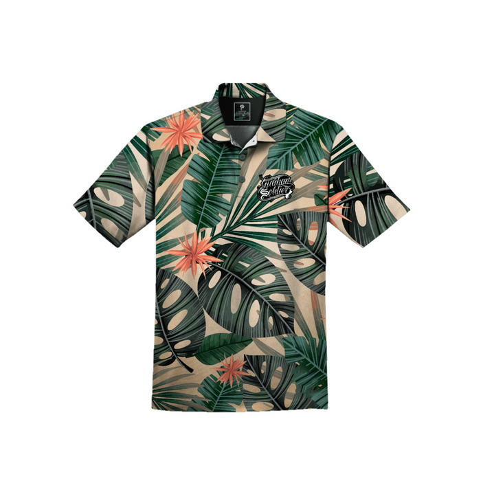 Guåhan Soldier Men’s “Mystic Forest” 3-Button Polo
