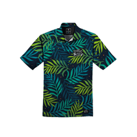 Guåhan Soldier Men’s “Night Palm Leaves” 3-Button Polo