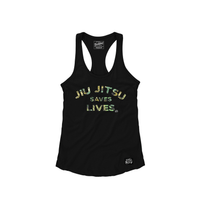 Guåhan Soldier Women’s Floral Jiu Jitsu Racerback