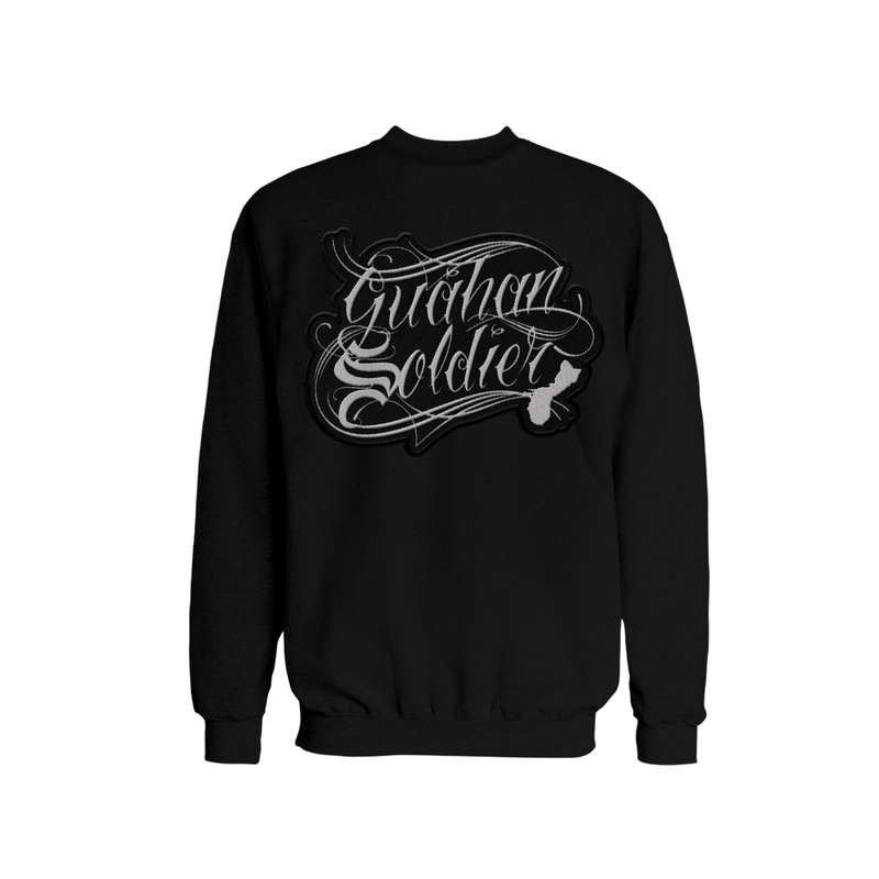 Guåhan Soldier Men’s "Script" Crewneck Sweatshirt