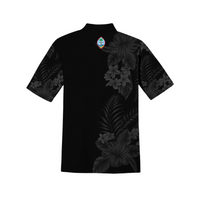 Guåhan Soldier Men’s “Guahan Floral” 3-Button Polo
