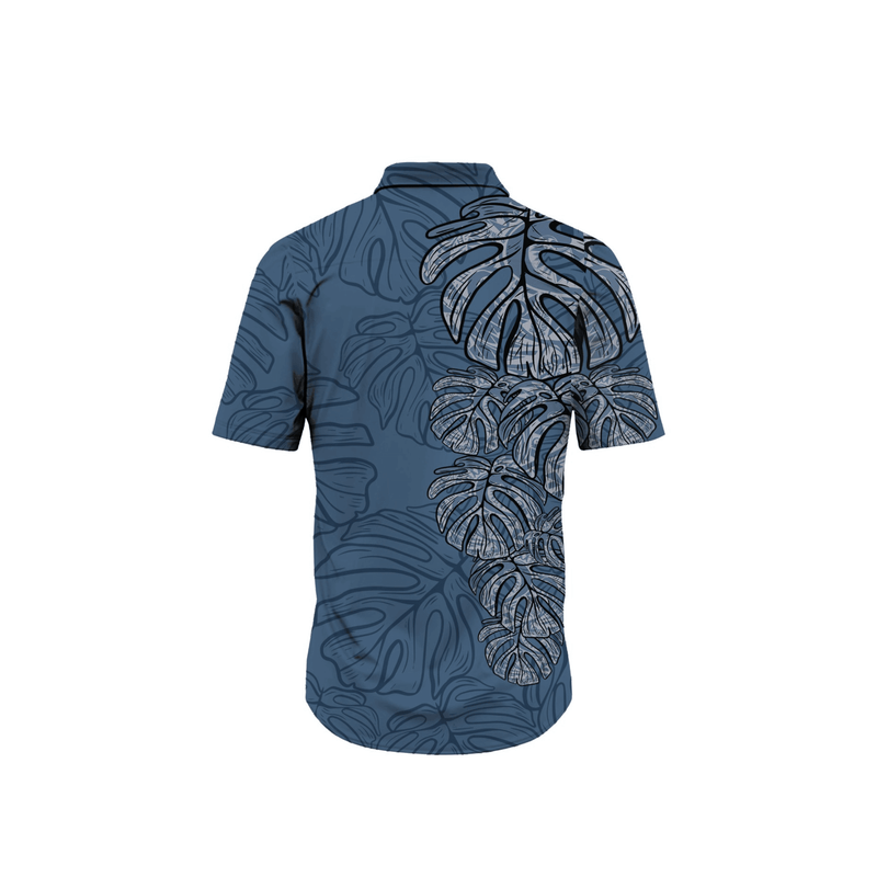 Guåhan Soldier Men’s “Monstera Leaf” Button-Down