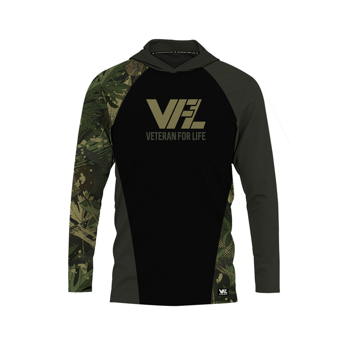 VFL Men’s Shadow Camo Drifit Hooded Long Sleeve
