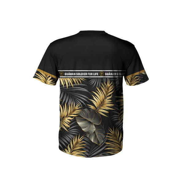 Guåhan Soldier Men’s “Golden Palm Leaves” T-shirt