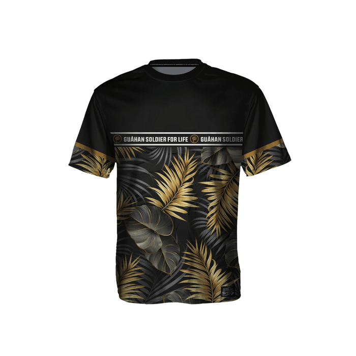 Guåhan Soldier Men’s “Golden Palm Leaves” T-shirt
