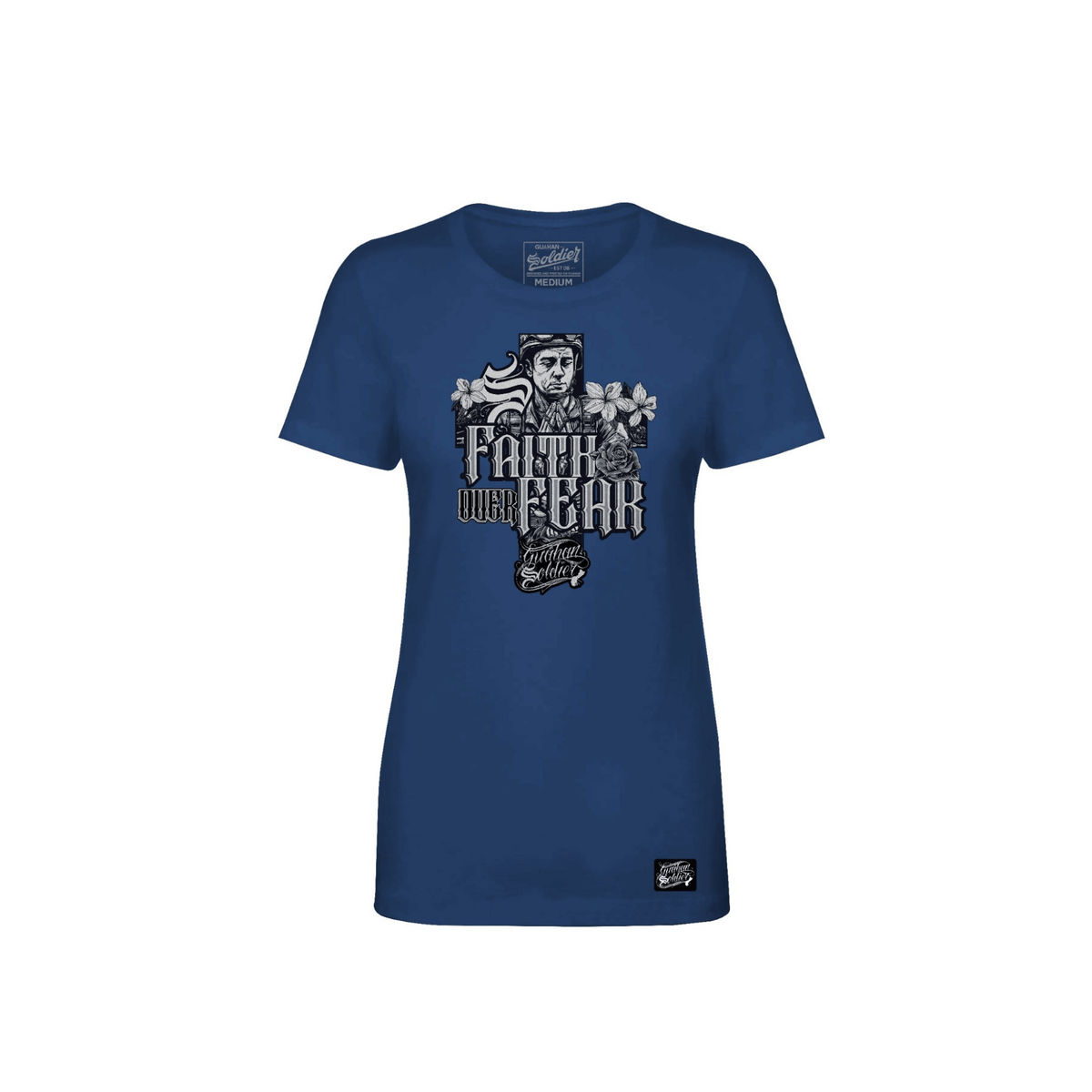 Guåhan Soldier Women’s “Faith Over Fear” T-shirt