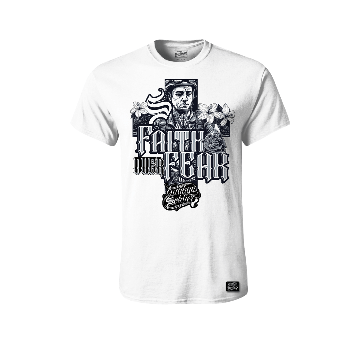 Guåhan Soldier Men’s “Faith Over Fear” T-shirt