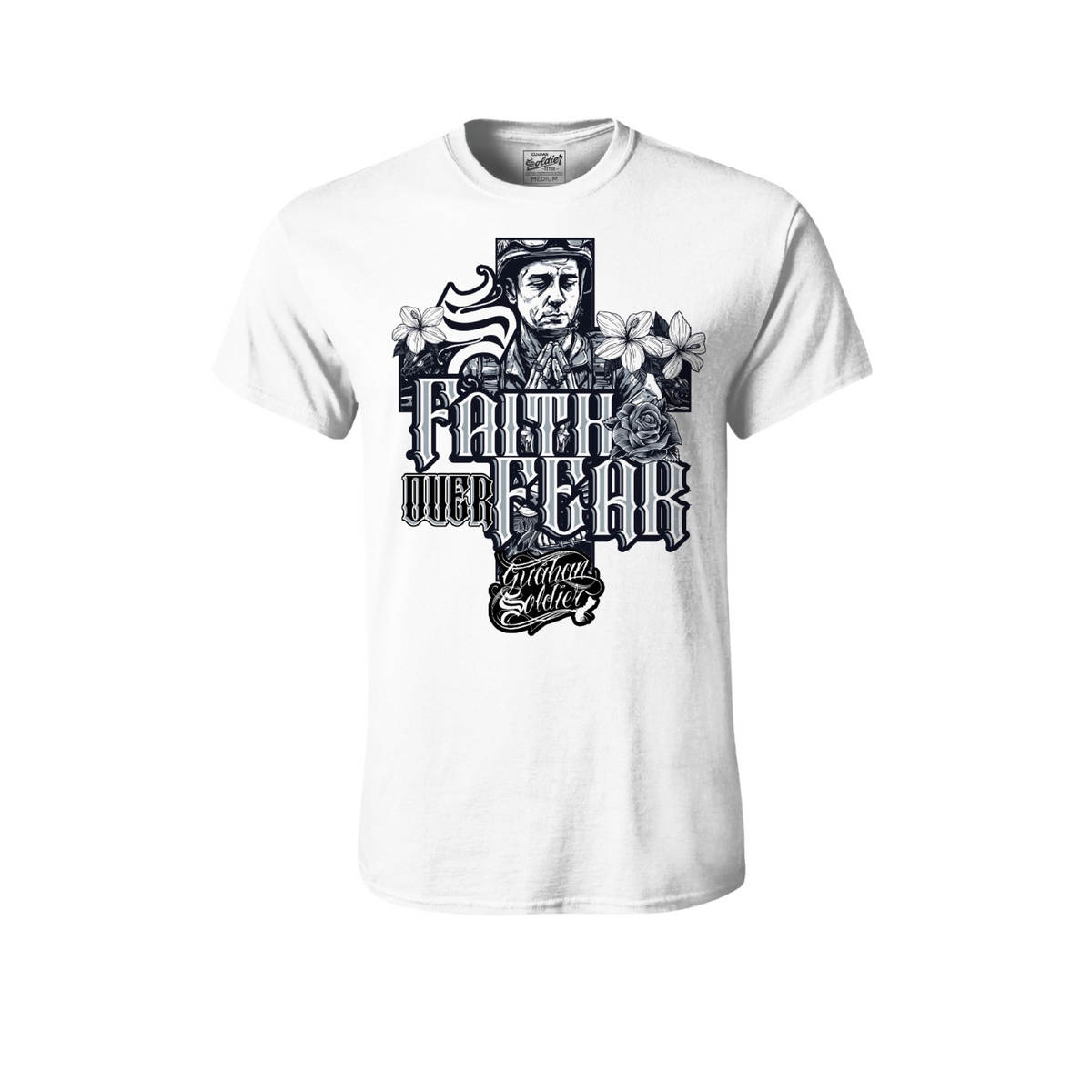 Guåhan Soldier Men’s “Faith Over Fear” T-shirt
