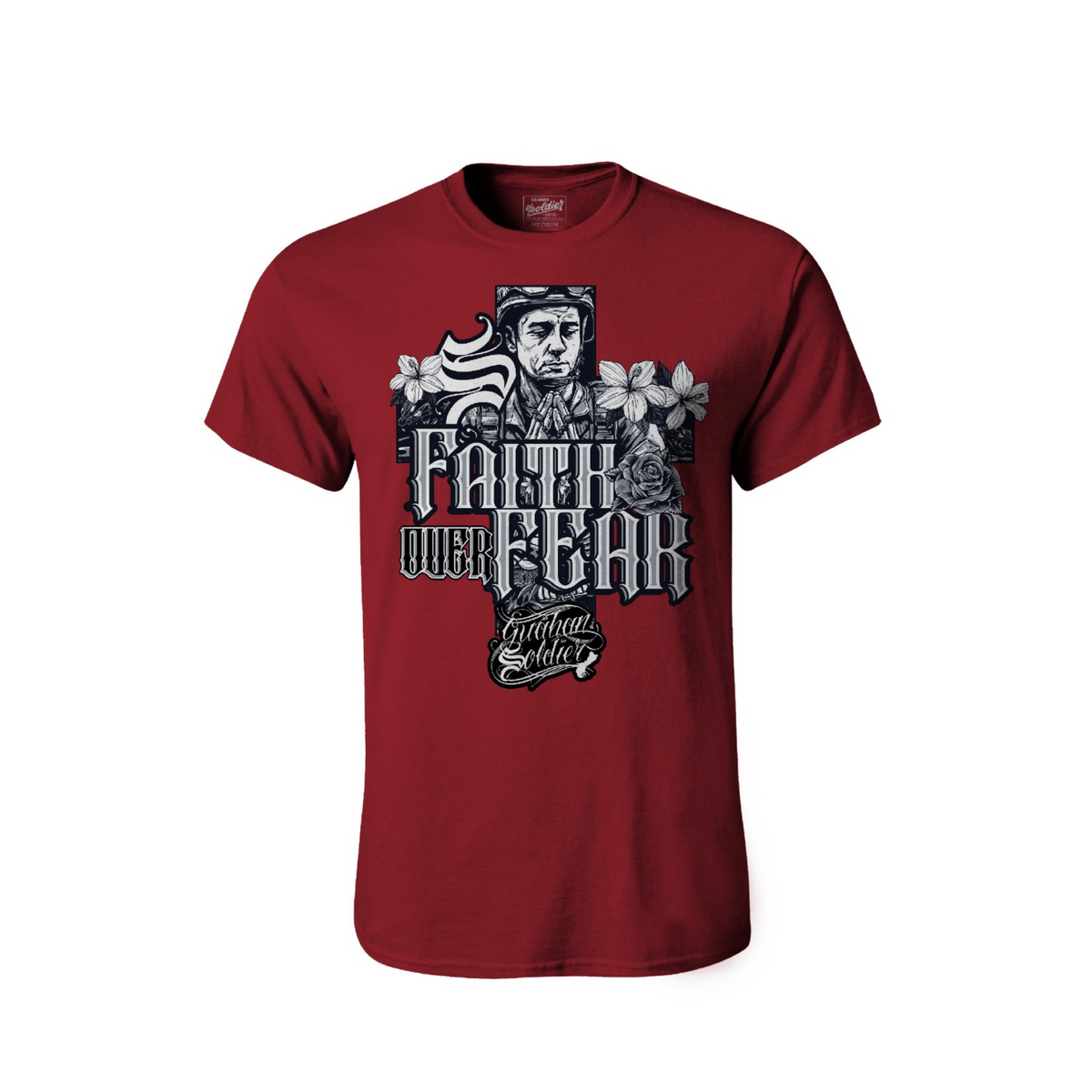 Guåhan Soldier Men’s “Faith Over Fear” T-shirt