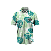 Guåhan Soldier Men’s “Monstera Greens” Button-Down