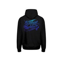 Guåhan Soldier Men’s "Script in Blue" Pullover Hoodie