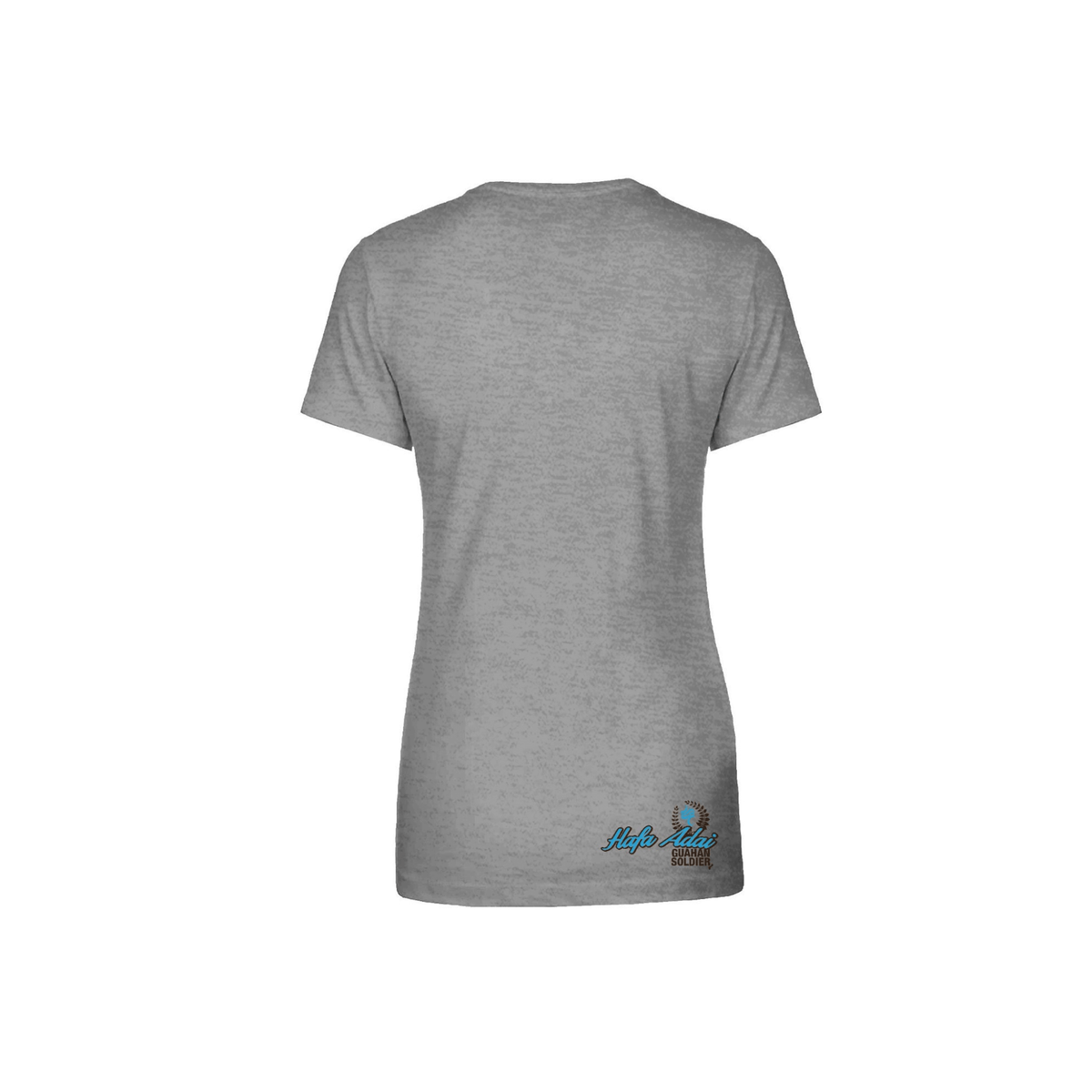 Guåhan Soldier “Hafa Adai” Women’s T-shirt – Light Blueprint