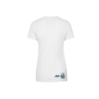 Guåhan Soldier “Hafa Adai” Women’s T-shirt – Light Blueprint