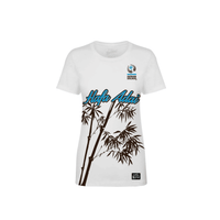 Guåhan Soldier “Hafa Adai” Women’s T-shirt – Light Blueprint