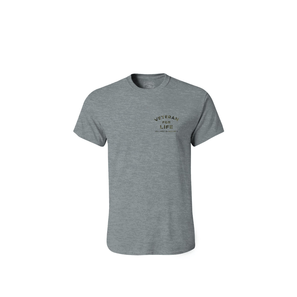 Veteran For Life Men's Premium Cotton Tee