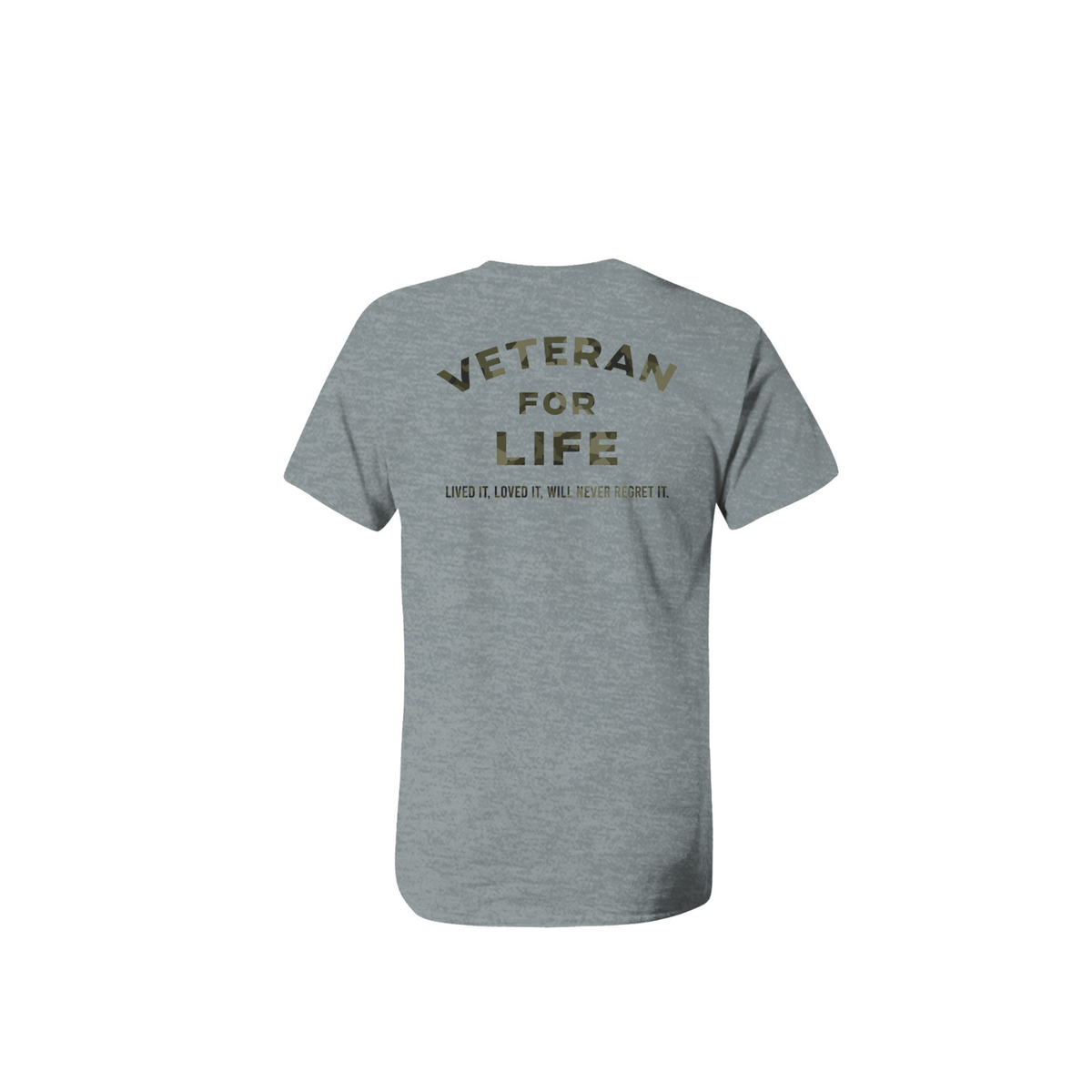 Veteran For Life Men's Premium Cotton Tee