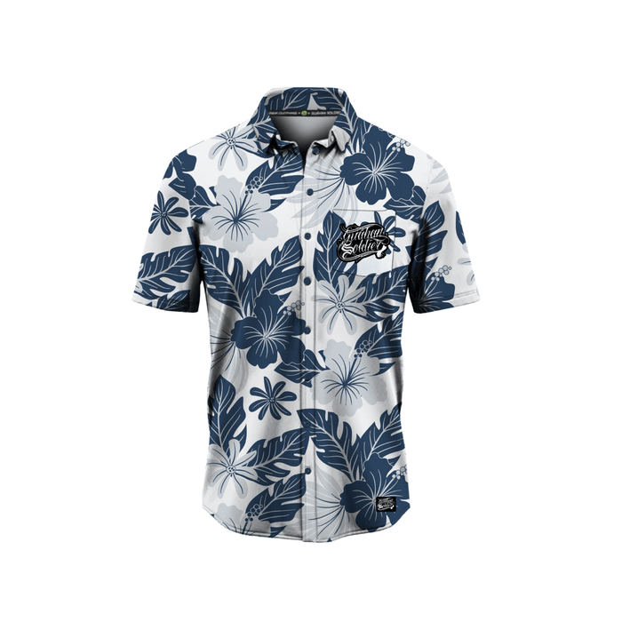 Guåhan Soldier Men’s “Hibiscus” Button-Down