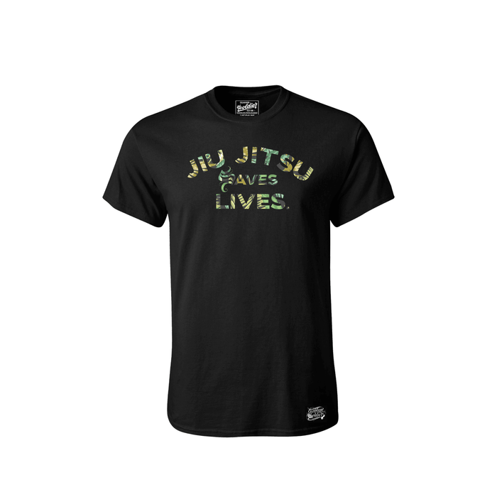 Guåhan Soldier Men’s Floral Jiu Jitsu T-shirt