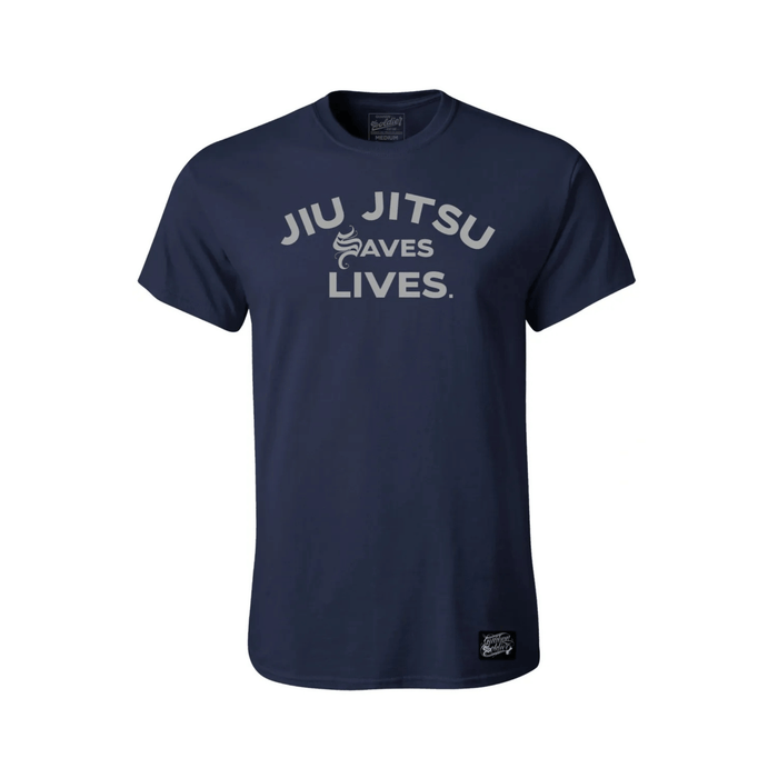 Guåhan Soldier Men’s “Jiu Jitsu Saves Lives” Solid Colored T-shirt