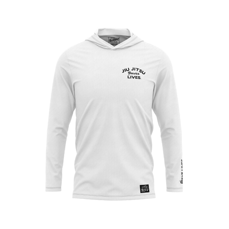 Guåhan Soldier Men’s "Jiu Jitsu Saves Lives" Long Sleeve Hoodie