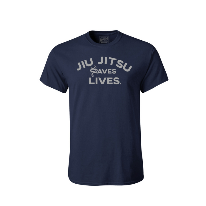 Guåhan Soldier Men’s “Jiu Jitsu Saves Lives” Solid Colored T-shirt