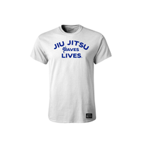 Guåhan Soldier Men’s “Jiu Jitsu Saves Lives” White T-shirt