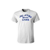 Guåhan Soldier Men’s “Jiu Jitsu Saves Lives” White T-shirt