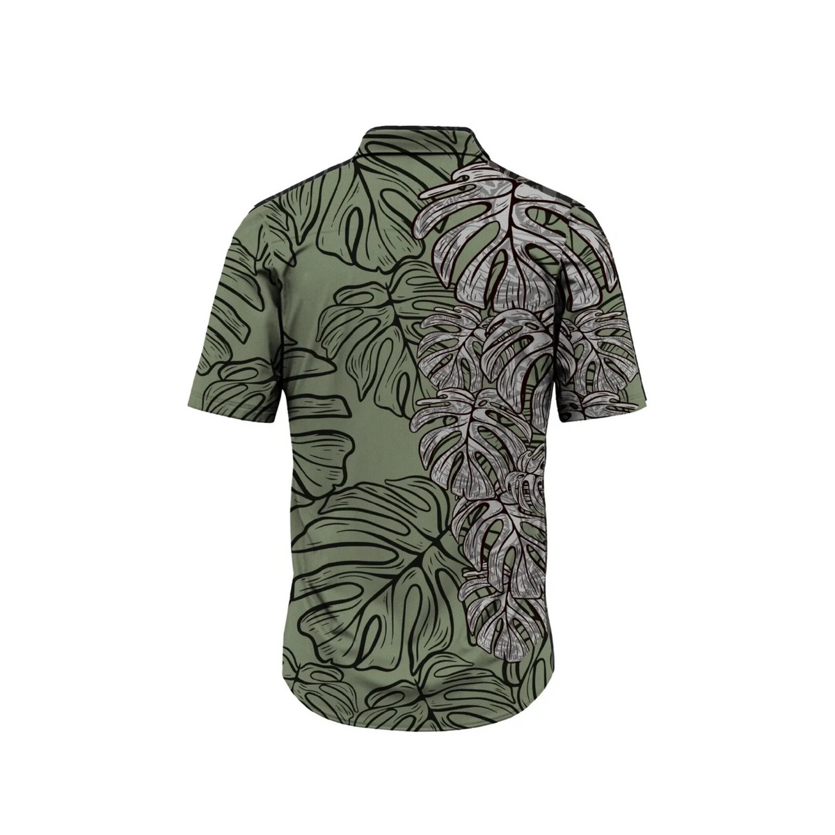 Guåhan Soldier Men’s “Monstera Leaf” Button-Down