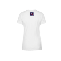 Guåhan Soldier Women’s “#linked” T-shirt – Red & Blueprint