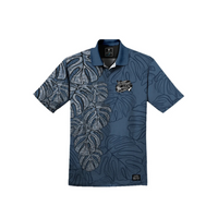 Guåhan Soldier Men’s “Monstera Leaf” 3-Button Polo
