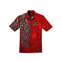 Guåhan Soldier Men’s “Monstera Leaf” 3-Button Polo