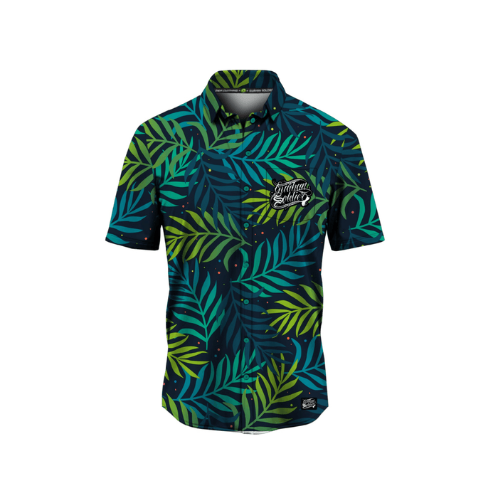Guåhan Soldier Men’s “Night Palm” Button-Down