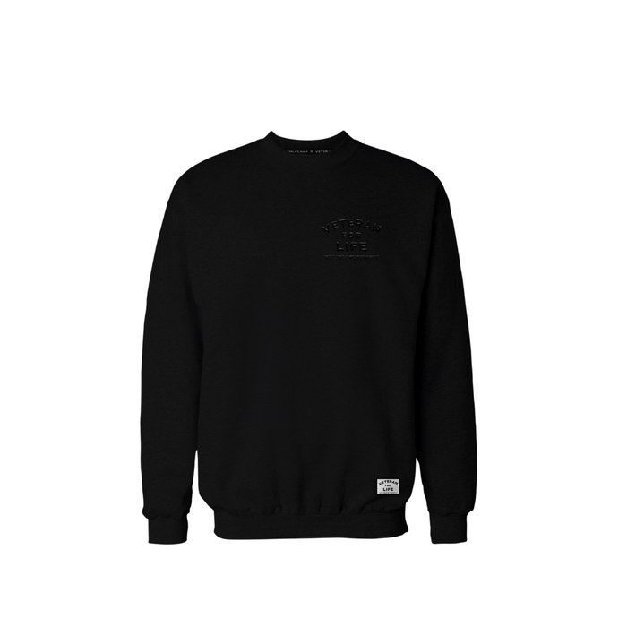 VFL Men's Black-on-Black Crew Sweatshirt