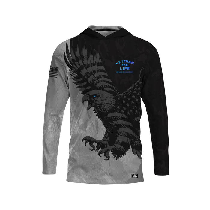 VFL Men’s Patriot Eagle & Soldier Drifit Hooded Long Sleeve