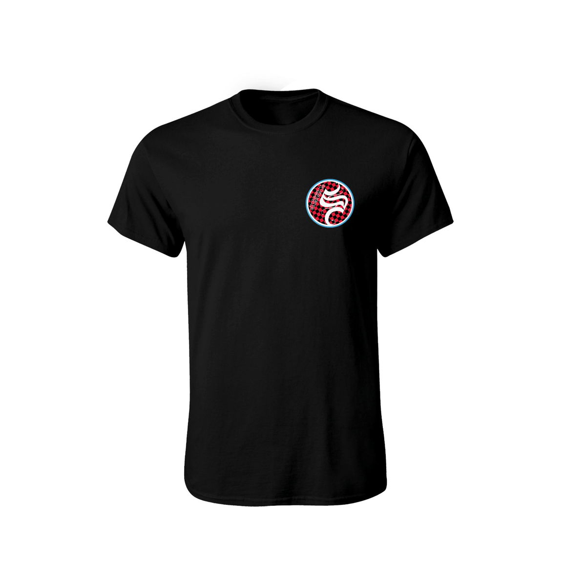 Guahan Soldier Men’s “C1 Checkered” Black T-shirt