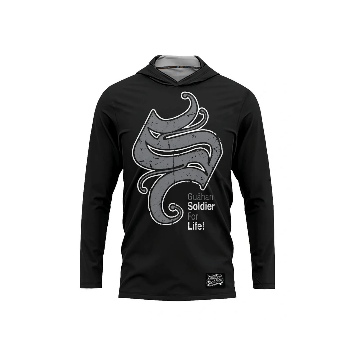 Guåhan Soldier Men’s "Big S" Long Sleeve Hoodie