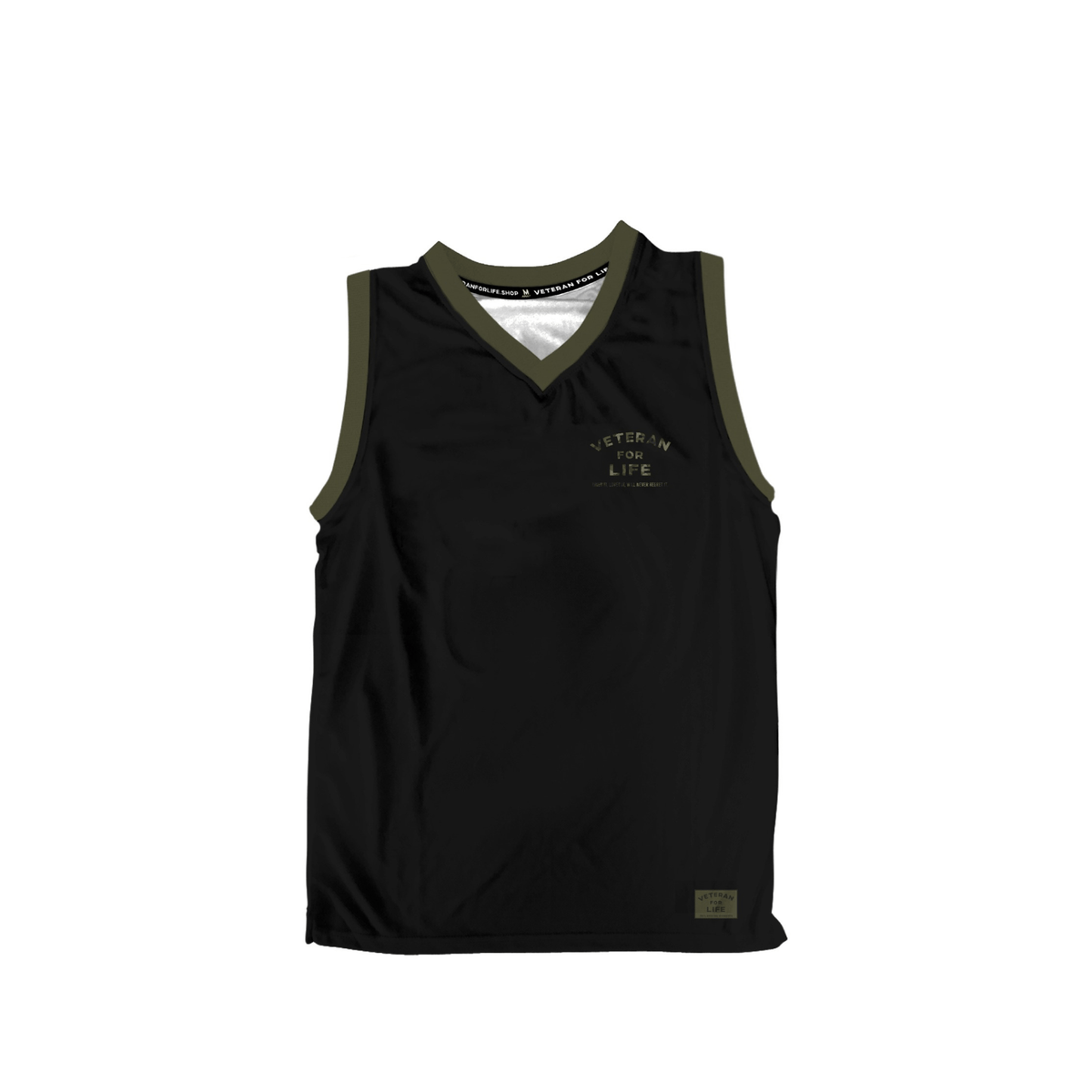 Veteran For Life Men's Drifit Tank with Camo Print