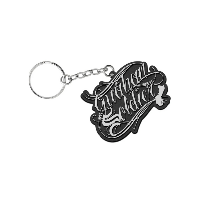 Guåhan Soldier "Script" PVC Keychain