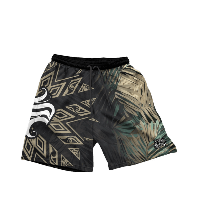 Guåhan Soldier Men’s "S" Tribal Palm Volley Shorts