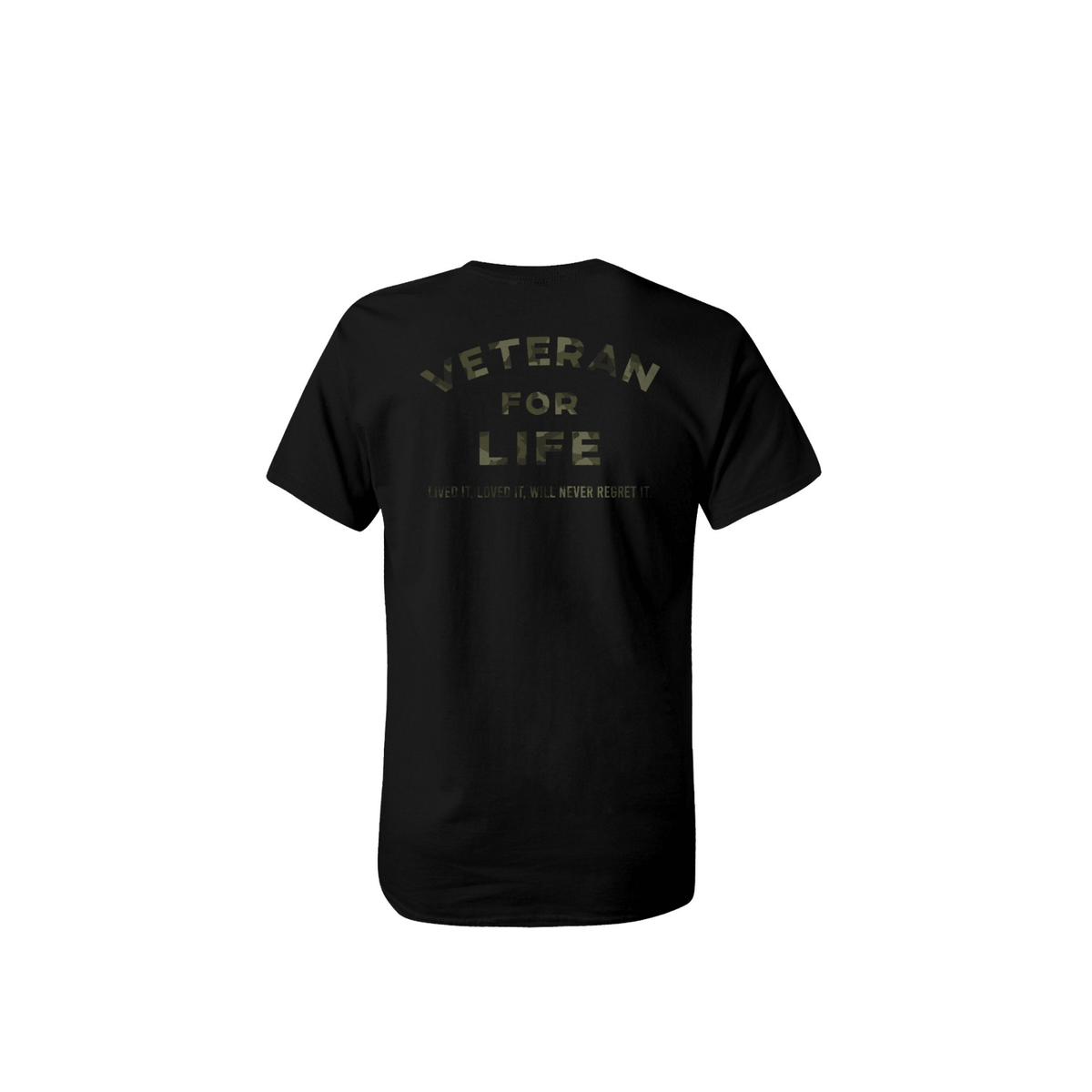 Veteran For Life Men's Premium Cotton Tee