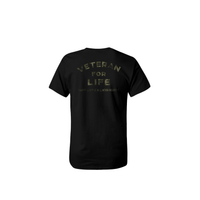 Veteran For Life Men's Premium Cotton Tee