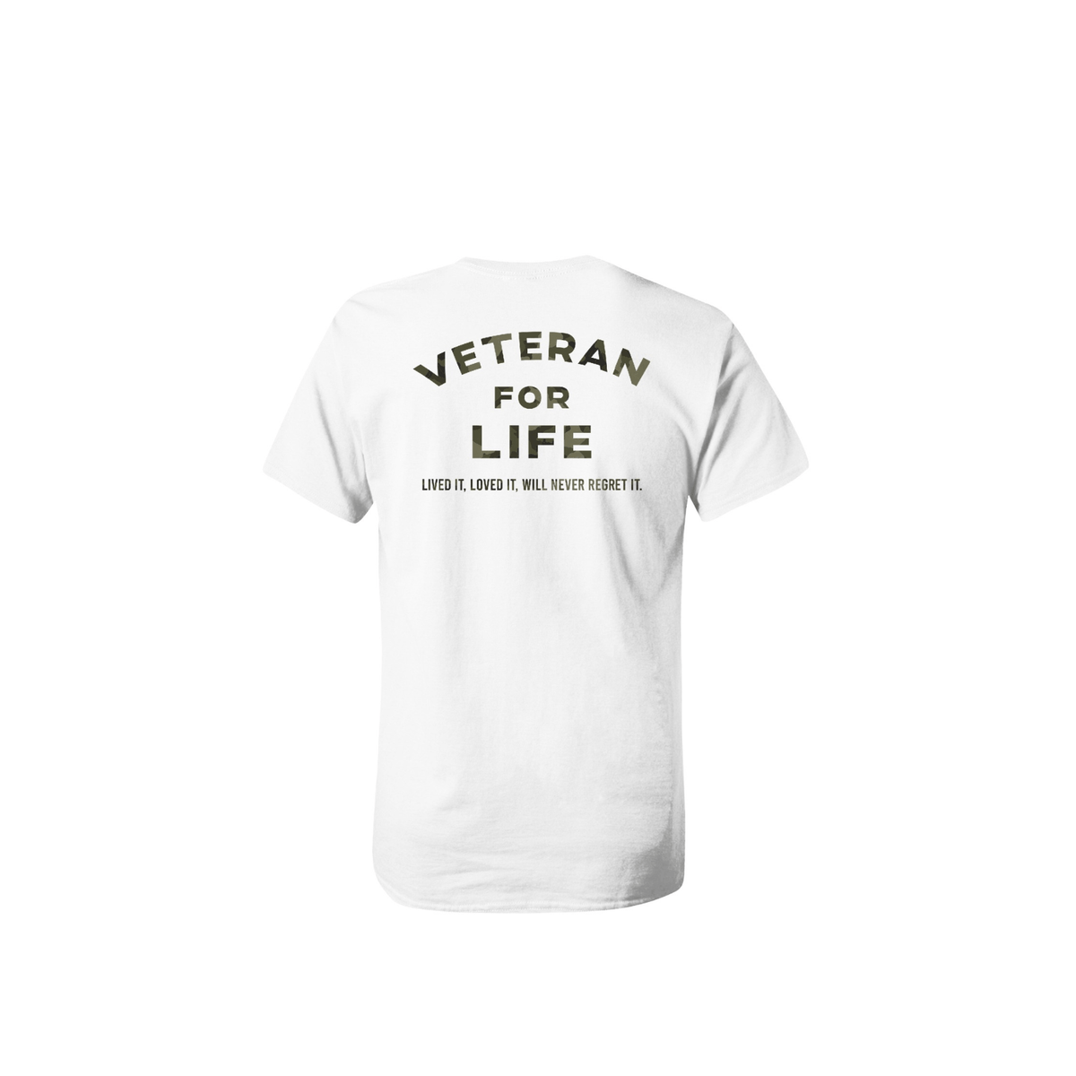 Veteran For Life Men's Premium Cotton Tee