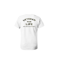 Veteran For Life Men's Premium Cotton Tee