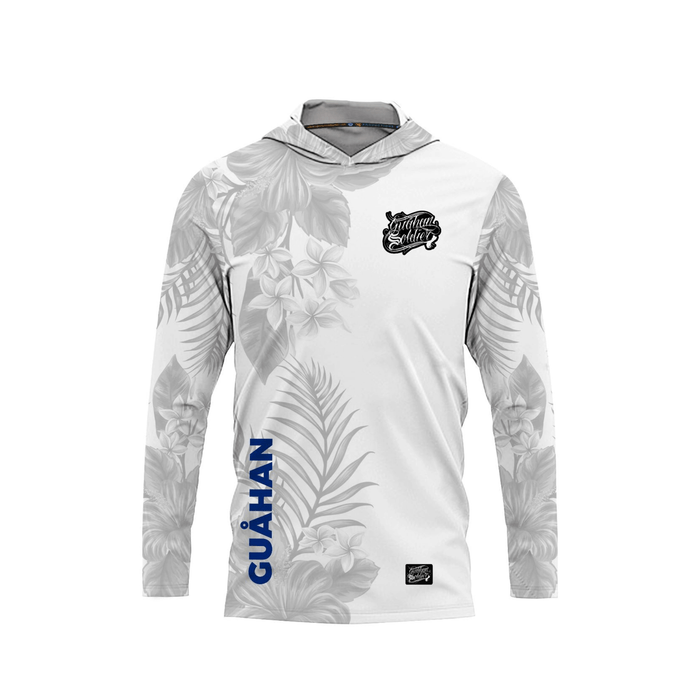 Guåhan Soldier Men’s "Guåhan Floral" Long Sleeve Hoodie