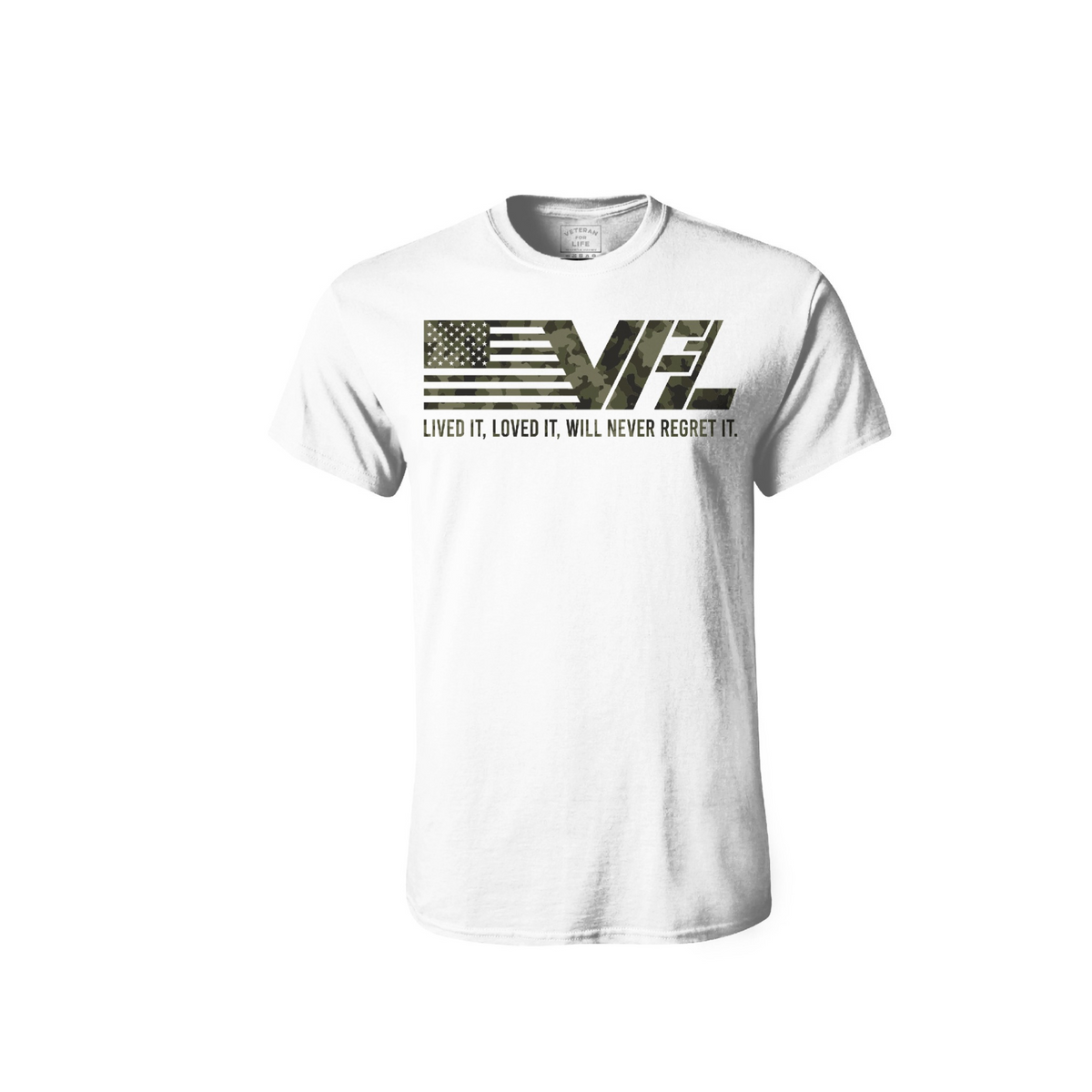 VFL Men's Americana Woodland Camo Premium Cotton Tee