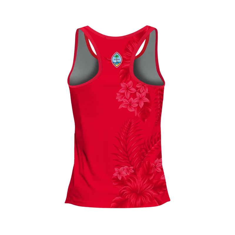 Guåhan Soldier Women’s "Guahan Floral" Racerback