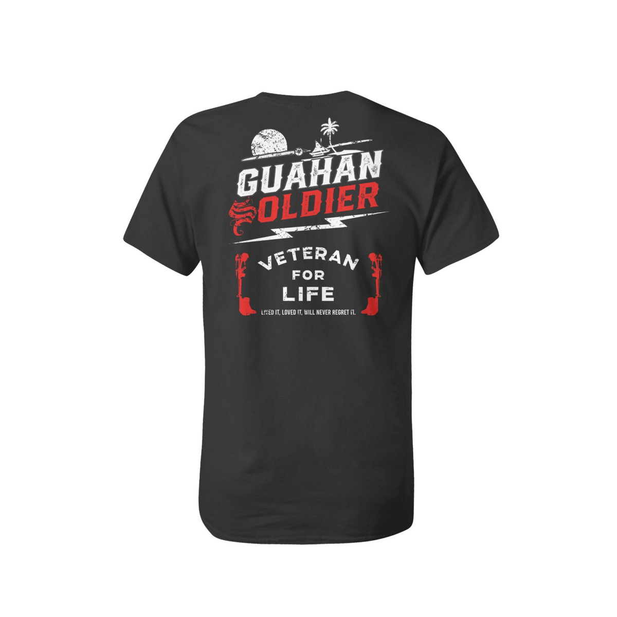 Guåhan Soldier x Veteran For Life Men’s “Electric Collab” T-shirt