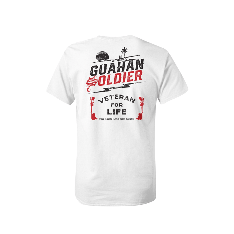 Guåhan Soldier x Veteran For Life Men’s “Electric Collab” T-shirt